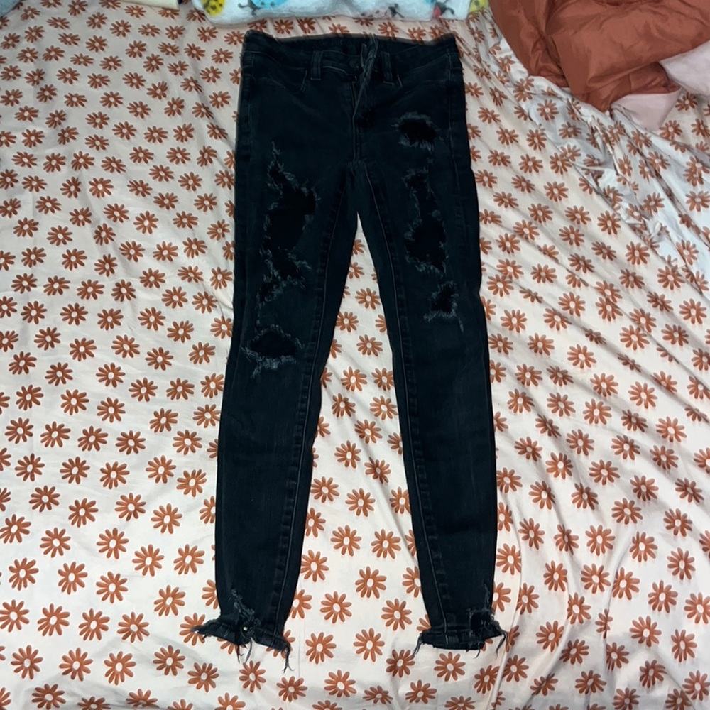American Eagle Black Stretch Skinny Jeans